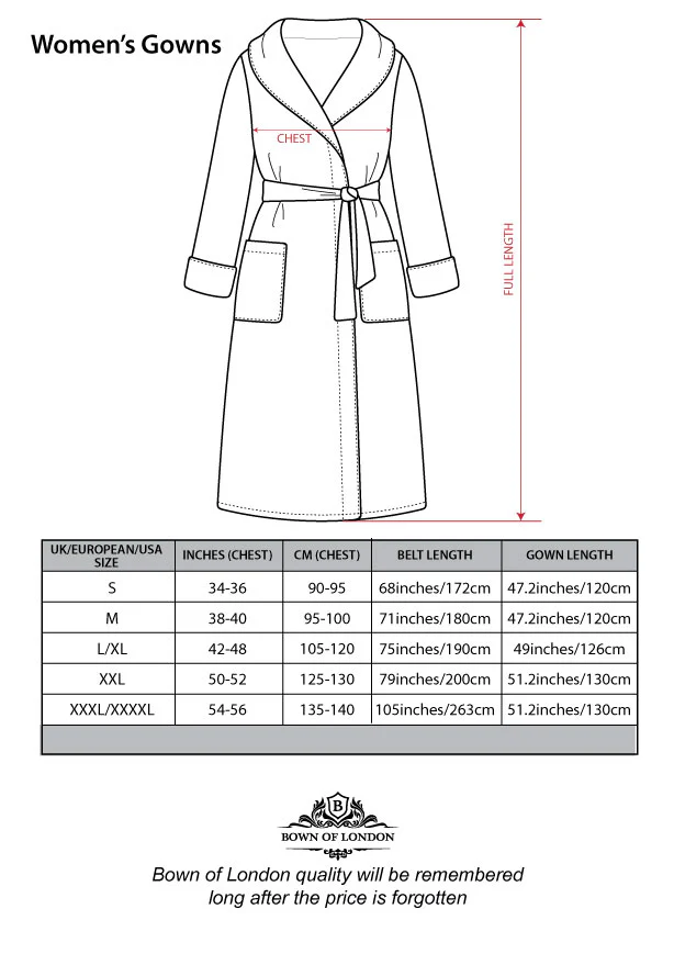 Women's Navy Towelling Bathrobe - Phoenix - Image 6