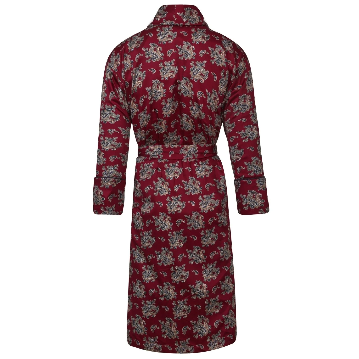 Lightweight Bathrobe - Gatsby Paisley Wine - Image 4