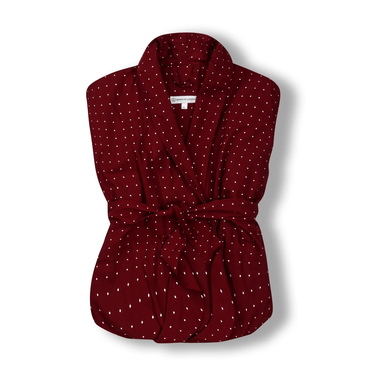 Lightweight Men's Bathrobe - Tosca Red - Image 5