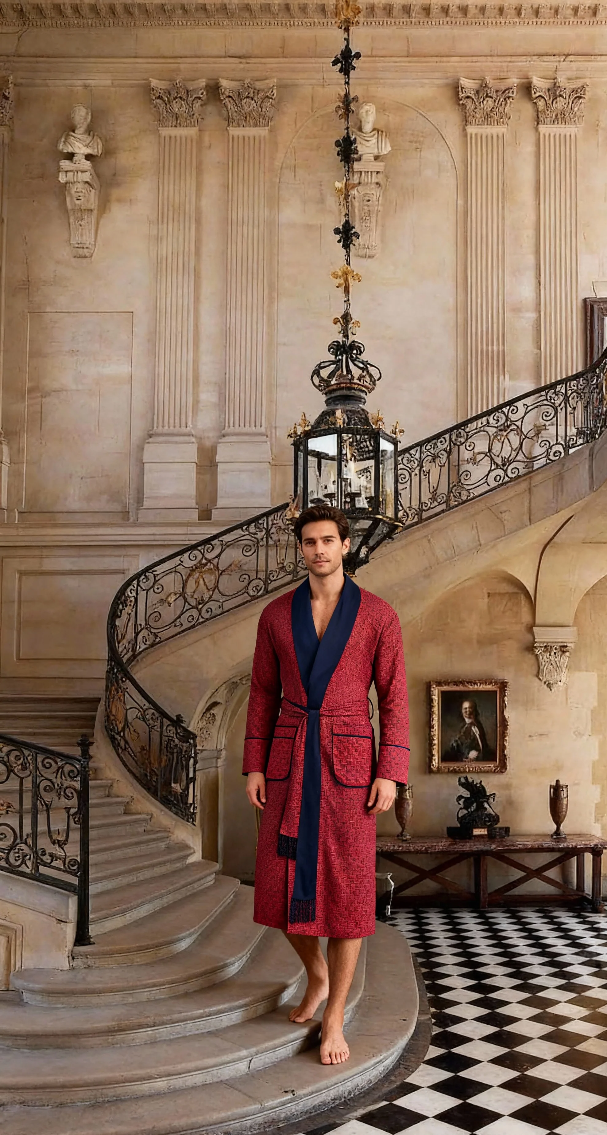 Lightweight Men's Dressing Gown - Cambridge - Image 3