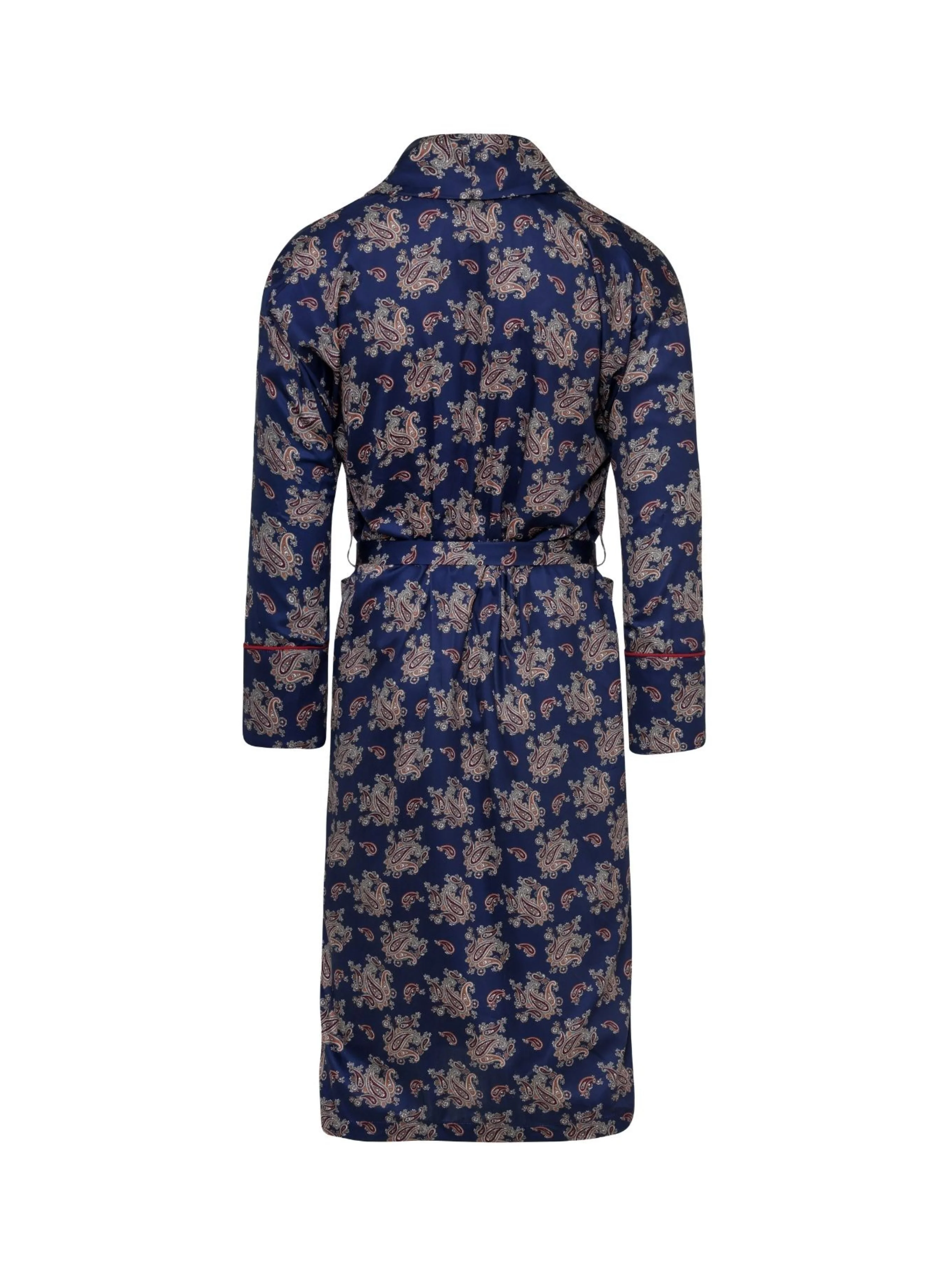 Lightweight Men's Robe - Gatsby Paisley Blue - Image 4