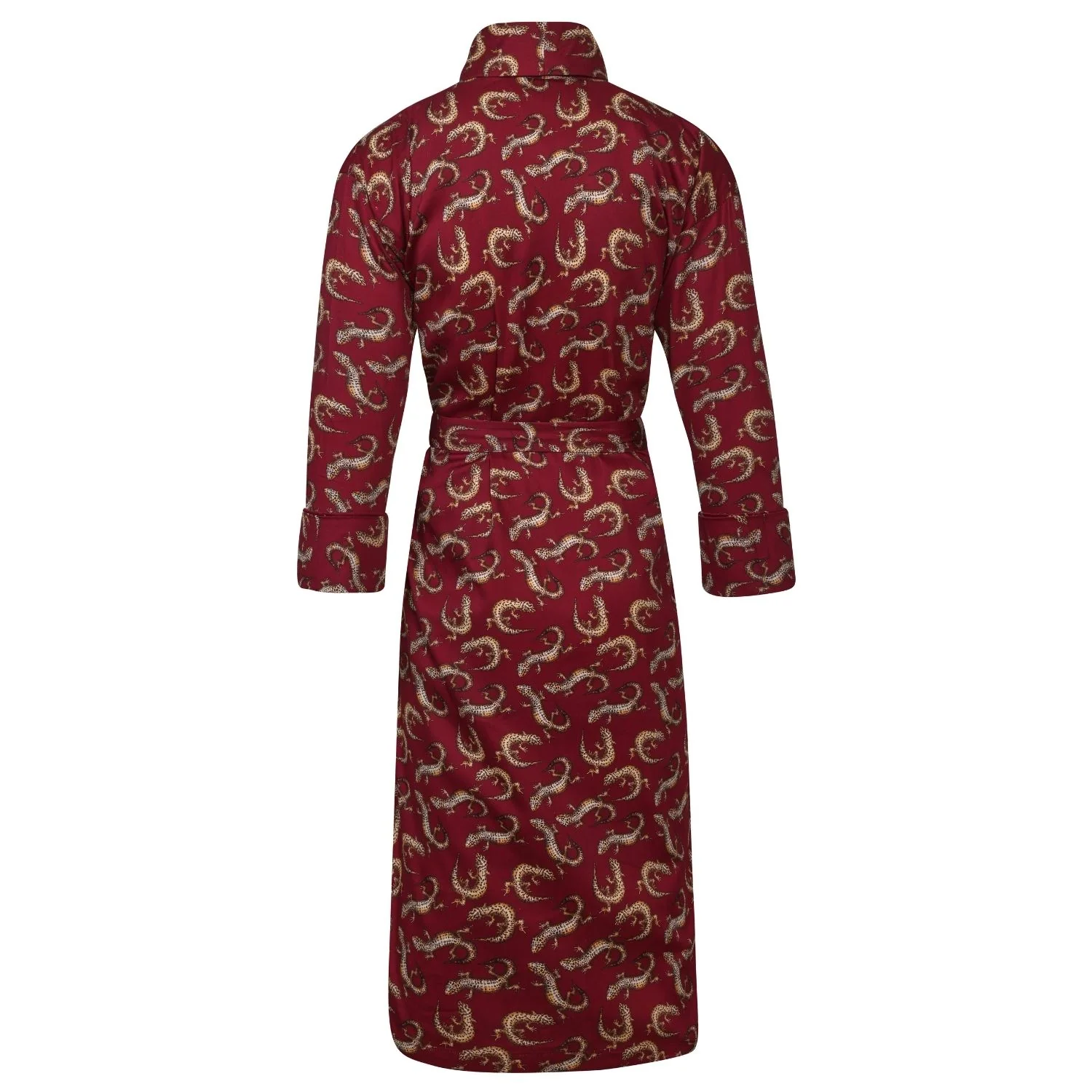 Lightweight Men's Robe - Gekko Claret - Image 5