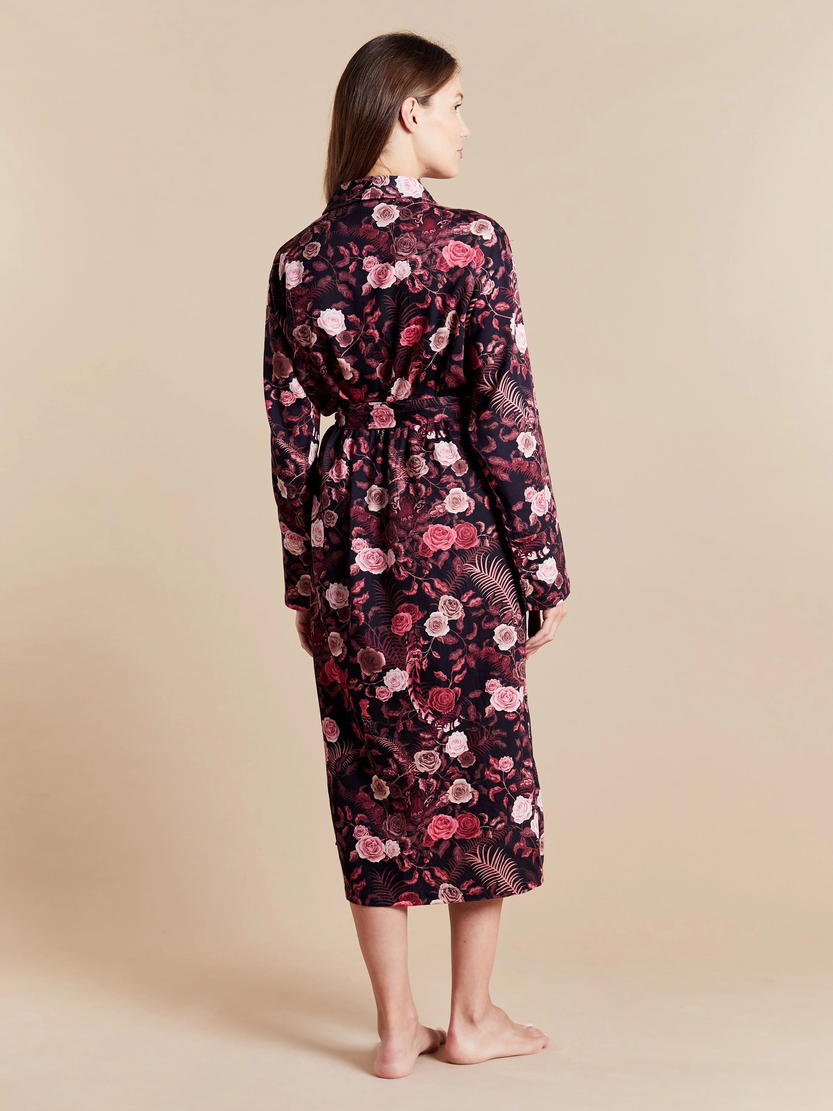 Lightweight Women's Bathrobe - Bengal Rose - Image 4