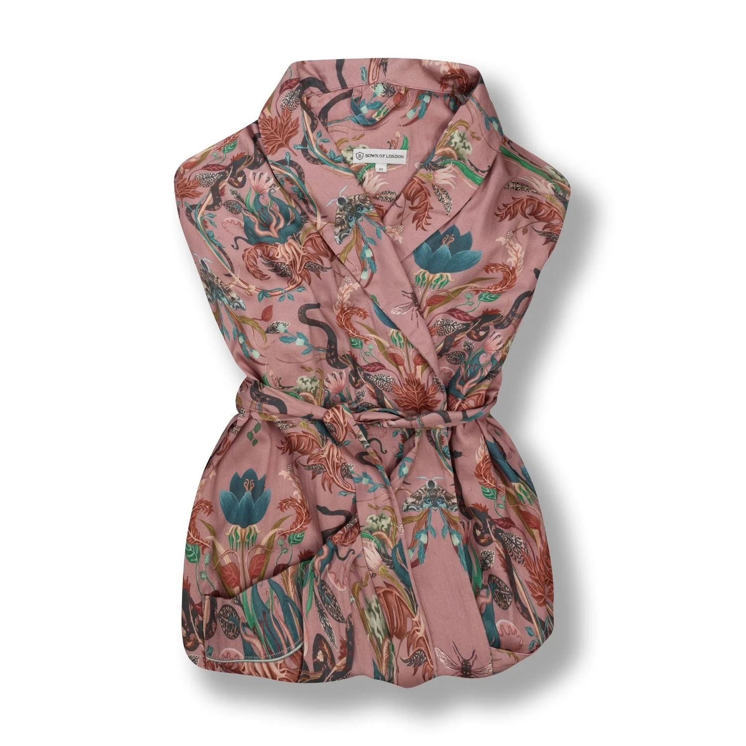 Lightweight Women's Bathrobe - Serpentine Blush - Image 6