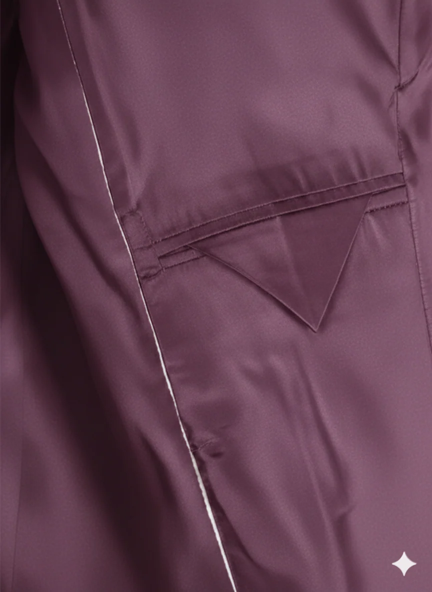 Made to measure Men's Single Breasted Purple Jacket - Image 7