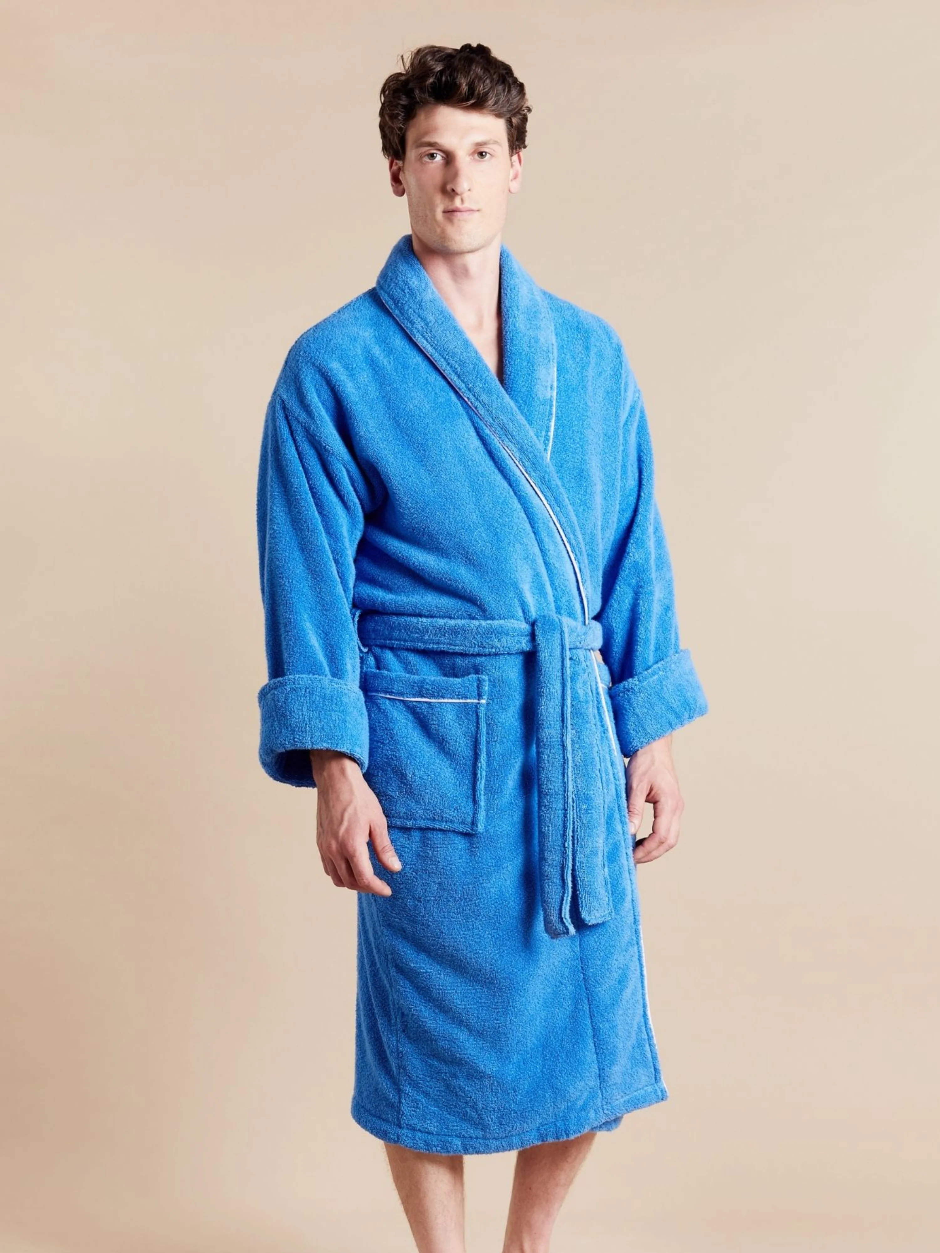 Men's Towelling Bathrobe - Cancun - Image 3