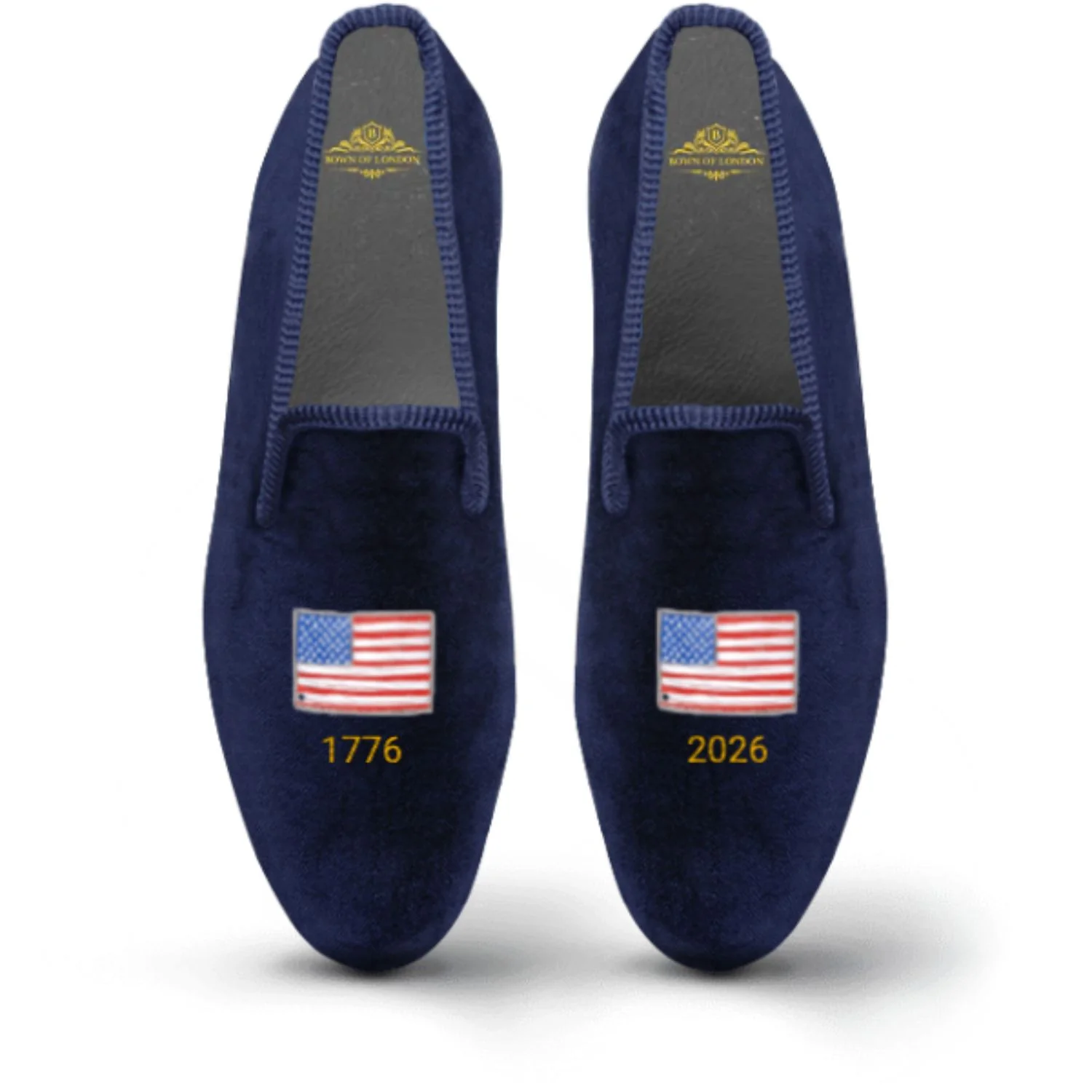 Men's Velvet Loafer/Slipper Shoe USA 250 Anniversary