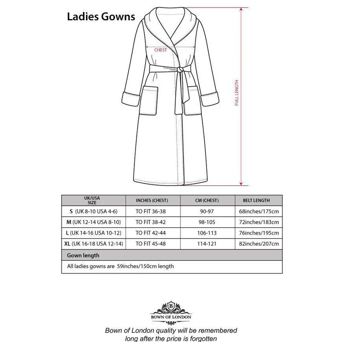 Women's Extra Long Bathrobe - Chicago - Image 9