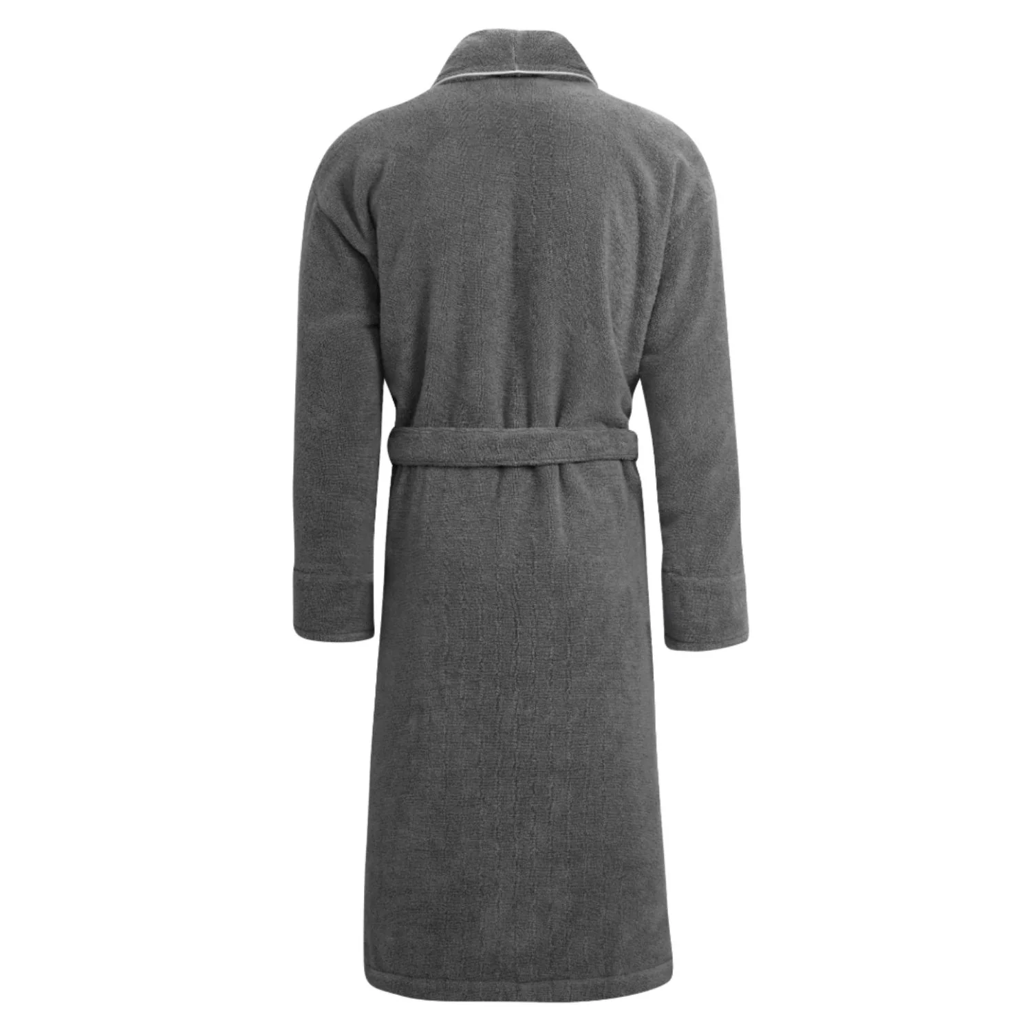 Women's Gray Towelling Bathrobe - Europa - Image 3