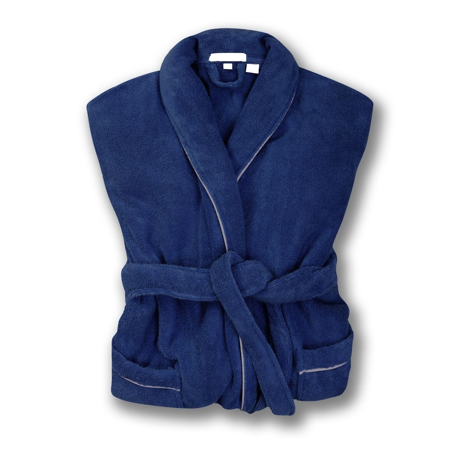 Women's Navy Towelling Bathrobe - Phoenix - Image 4